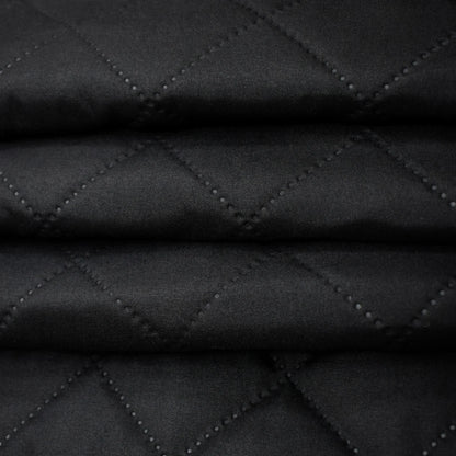 Quilted 100% Blackout Curtains for Living Room Heavy Duty Window Drapes Bedroom Winter Thick Thermal Curtains Eyelets Ready Made
