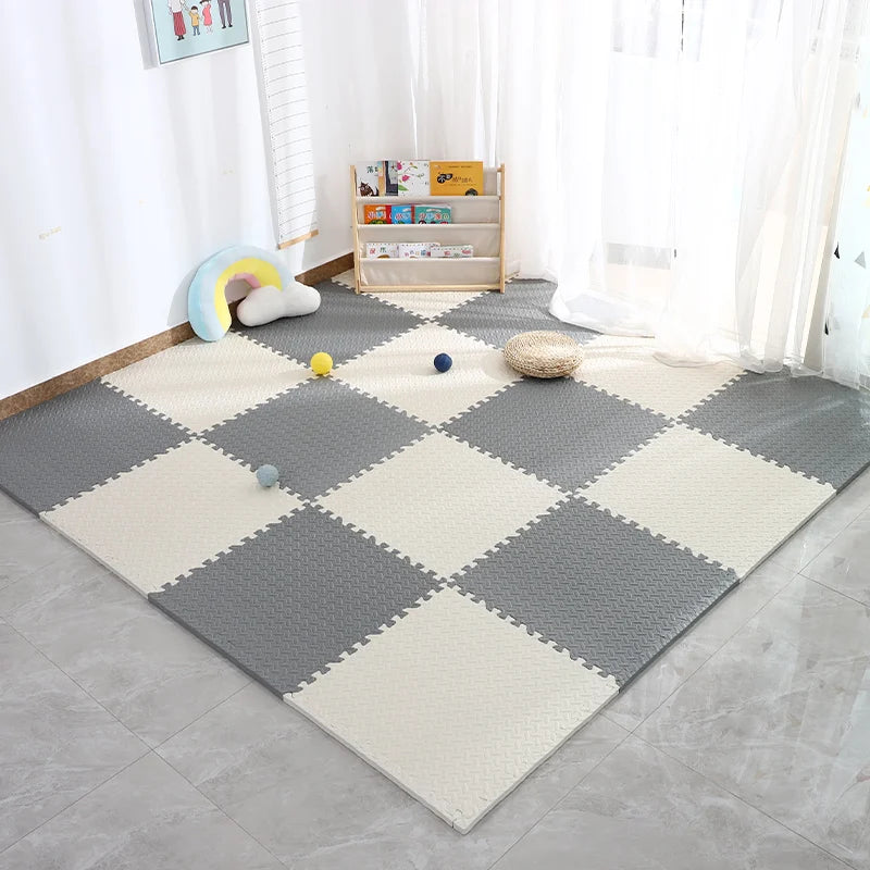 16PCS 30x30cm EVA Puzzle Mat – Thick Baby Play Mat for Kids, Non-Slip & Waterproof Crawling Floor Tiles, Interlocking Foam Rug