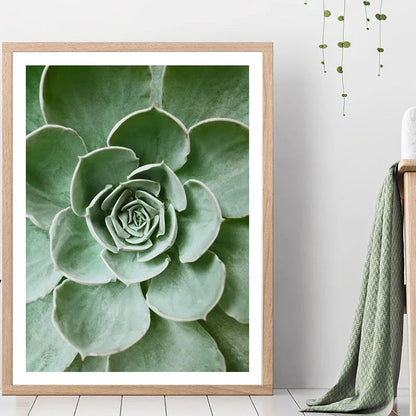 1pc Green Botanical Leaves Interior Art Print Houseplants Nature Indoors Canvas Wall Home Decor Calming Poster Foliage and Plant