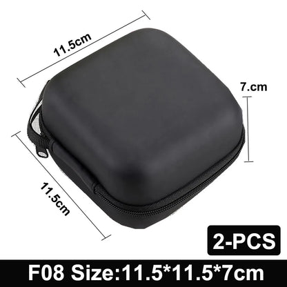 Earphone Data Storage Bag Oval Square Rectangle Cable Organizer Bags Mini Zipper Pouch Tech Gadgets Portable Charger U Disk Case