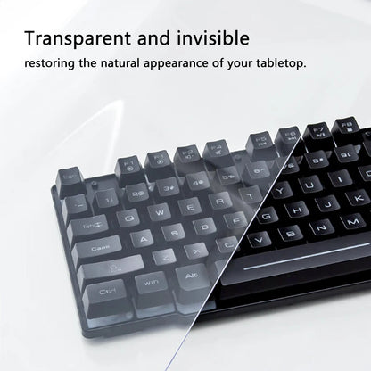 PVC Transparent Table Protector 0.7mm Thick Waterproof Oil-Proof Cover for Kitchen Desk and Dining Table Ideal for Home & Office