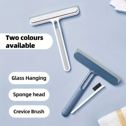 1pc Silicone Water Wiper Plate Glass Cleaner Scraper Car Windshield Cleaning Squeegee For Car Windshield Window Bathroom Kitchen