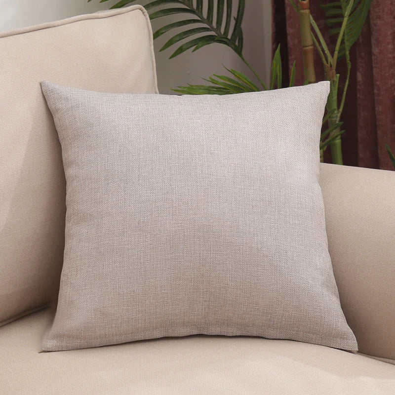 Solid thickened square pillow, sofa, living room pillow cover (Without Core)