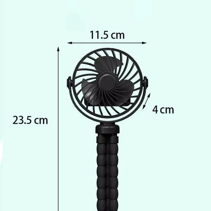 1 PCS Multi-functional Stroller Handheld Mini Fan Portable USB Charging Octopus Stand Variable Styling outdoors Folding Fan