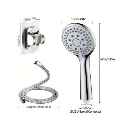 Bathroom Sprayer Shower Jetting Shower Head Water Saving Handheld Adjustable 5 Modes SPA Shower Bath Head Bathroom Accessories