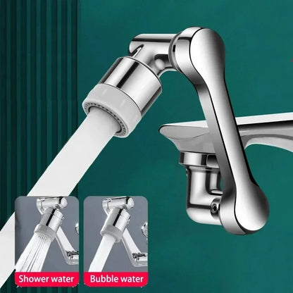 1080°Swivel Faucet Extender Sink Water Faucet Aerator Extension in Plastics, Swivel Robotic Arm Bathroom Faucet Extender Kitchen
