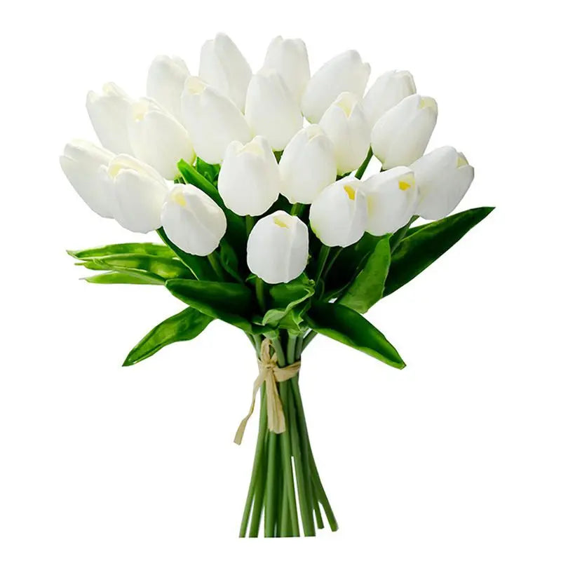 10/30PCS Artificial Flowers Real Touch Tulip Scrapbooking Vase Home Decor Wedding Garden Rose Arch Garland Mother's Day Bouquets