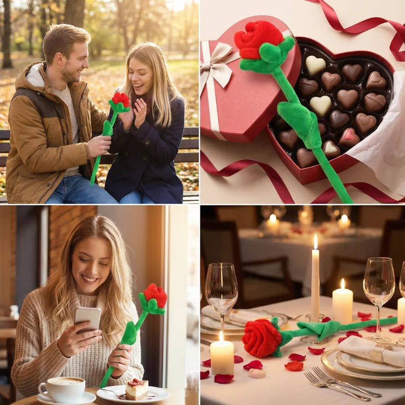 1/3/5pcs Extra Large Plush Velvet Rose Valentine's Day Gift Artificial Flower Room Home Decoration for Woman Girl, Home Decor