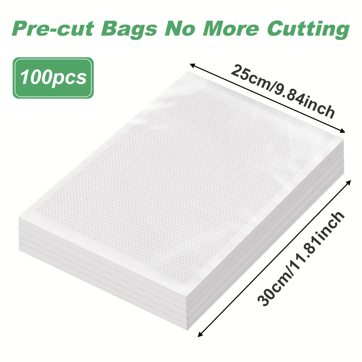 100pcs/lot Vacuum Packaging Bags Empty Food Vacuum Bags BPA-Free Vacuum Sealing Bag Kitchen Accessories