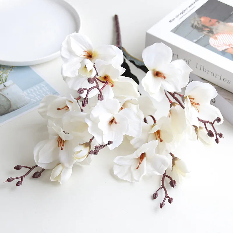 Artificial Flower Bride Bouquets Magnolia Home Decoration Simulated Bouquet Wedding Party Supplies Photography Props Accessories