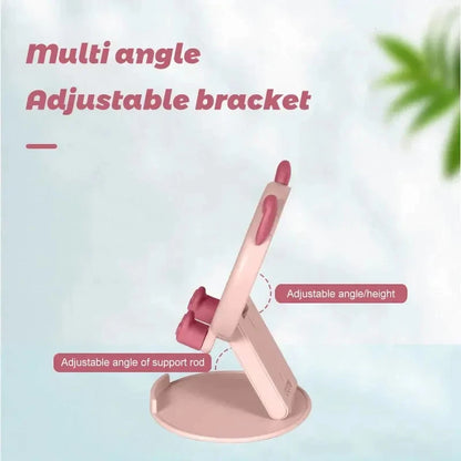 1PC New Cartoon Cute Phone Stand Folding Small Portable Multi Functional Adjustable Universal Tablet Stand Lazy God Tool