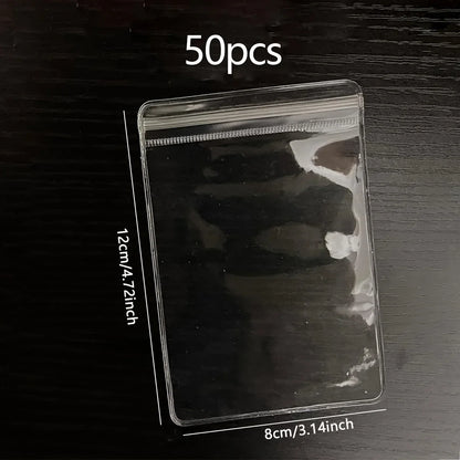 Clear Earring Bags Waterproof Bags Thickened Reusable Storage Pouch for Jewelry Rings Necklace Bracelet