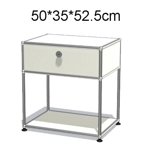 Module Furniture  Storage Modular DIY Shelf Sideboard Customized Size Night Stand Cabinet Stainless Steel Home Use