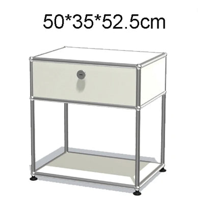 Module Furniture  Storage Modular DIY Shelf Sideboard Customized Size Night Stand Cabinet Stainless Steel Home Use