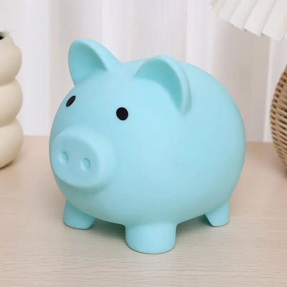 Adorable Piggy Bank Savings Jar Silicone Unbreakable Children's Money Box Boys & Girls Money-Saving Home Decor