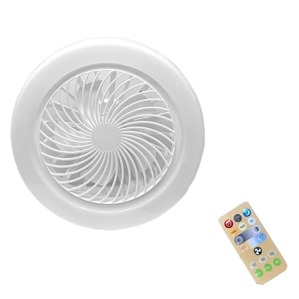Nordic Ceiling Fan Lamp Bedroom Lamp Modern Simple Dining Room Invisible Ceiling Fan Lamp Fan All-in-one Lamp With Fan For Bedro