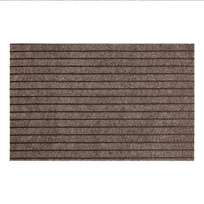 Modern Minimalist Square Floor Mat - Durable, Stain/Fade Resistant, Non-Slip Rubber Backing, Machine Washable for Indoor/Outdoor
