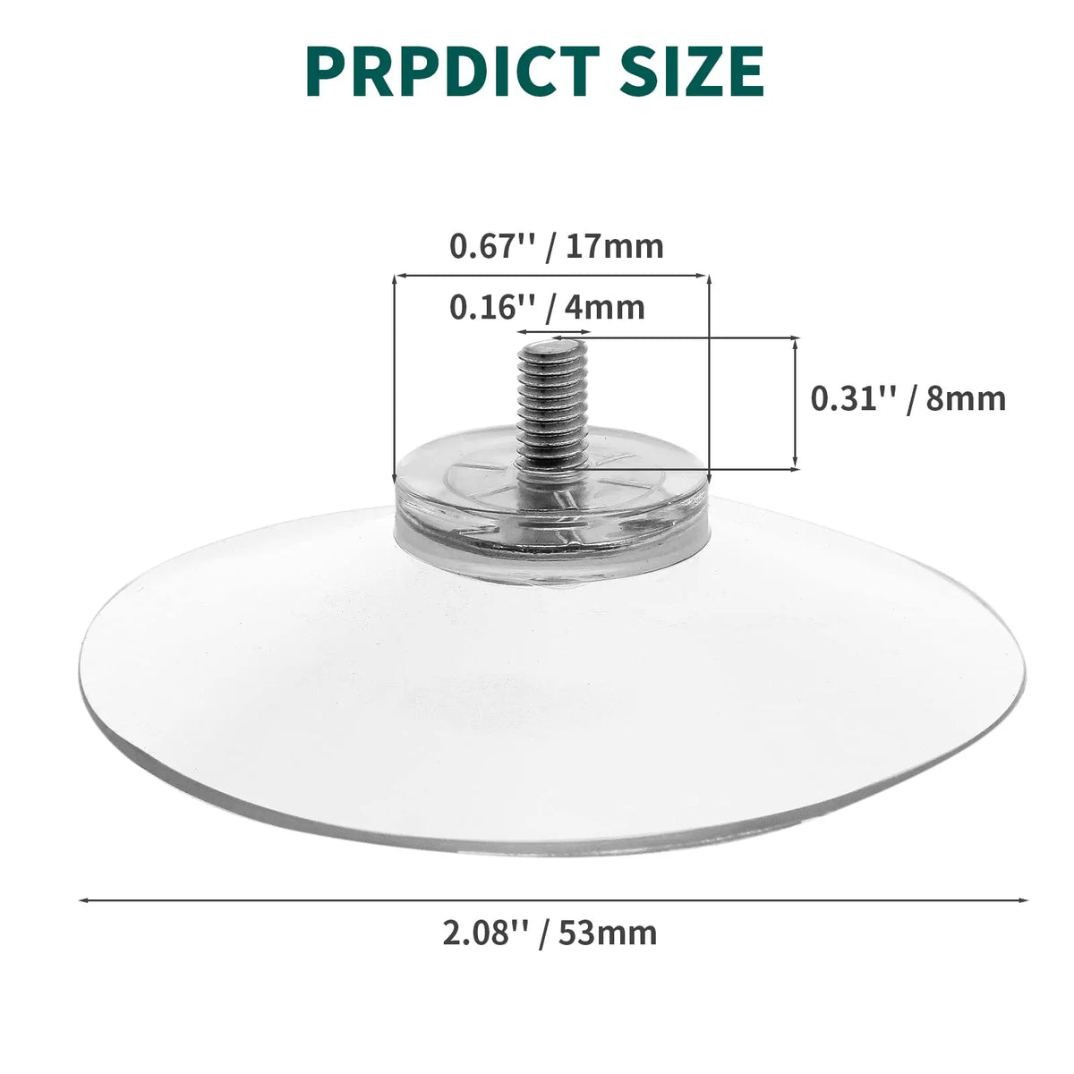 10 Pcs Clear Suction Cups PVC Vacuum Suction Cup Holder Plastic Suction Cups with Screws for Bathroom Kitchens Offices