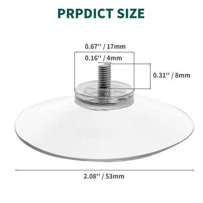 10 Pcs Clear Suction Cups PVC Vacuum Suction Cup Holder Plastic Suction Cups with Screws for Bathroom Kitchens Offices