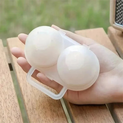 Dual Compartment Egg Storage Box Household Collection Egg Tools Plastic Egg Containers Portable Outdoor Shock-absorbing Storage