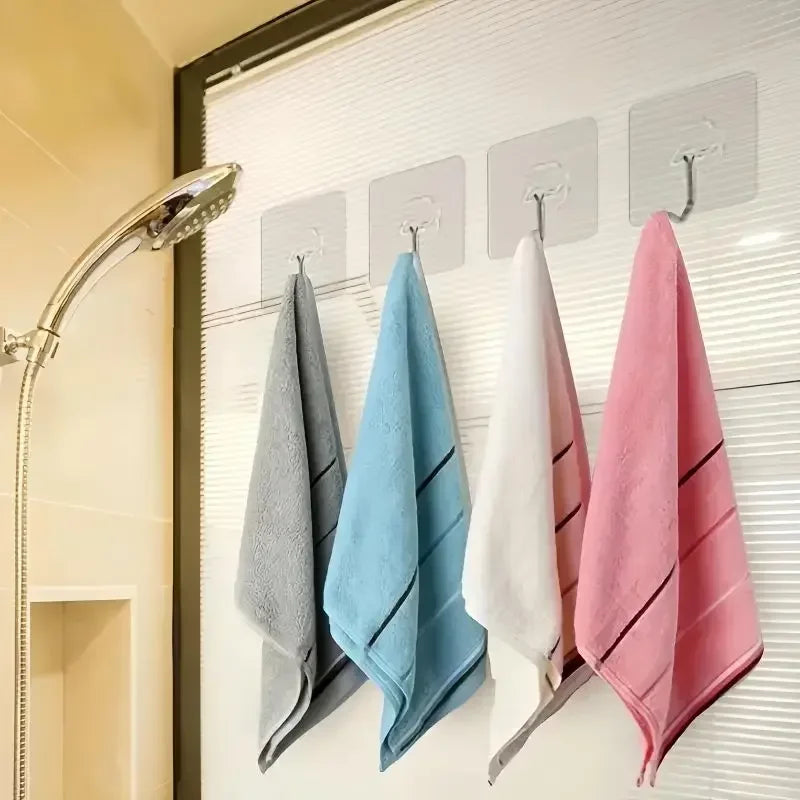 Self-adhesive Adhesive wall Hanging hooks Heavy Duty Transparent Seamless Hooks Keys Bathroom Shower Outdoor Kitchen Door Home