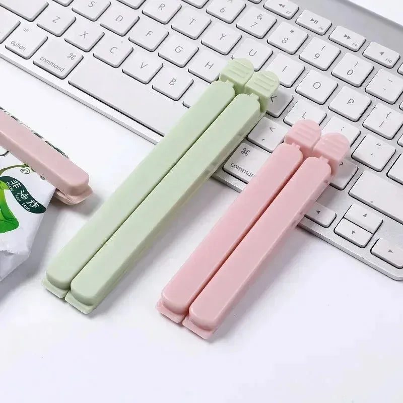 Bag Clips Food Snack Sealing Clip12/15.5cm Portable Kitchen Storage Accessories Tool Elastic Buckle Package Bag Clamp