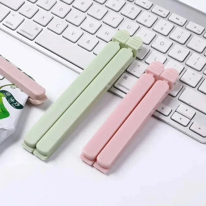 Bag Clips Food Snack Sealing Clip12/15.5cm Portable Kitchen Storage Accessories Tool Elastic Buckle Package Bag Clamp