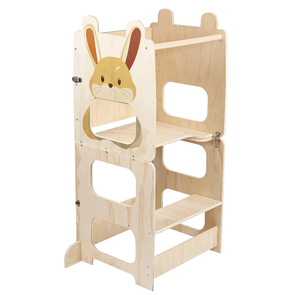Children's Montessori observation tower Kitchen & learning aid-Transformable into Desk-stylish & versatile Design