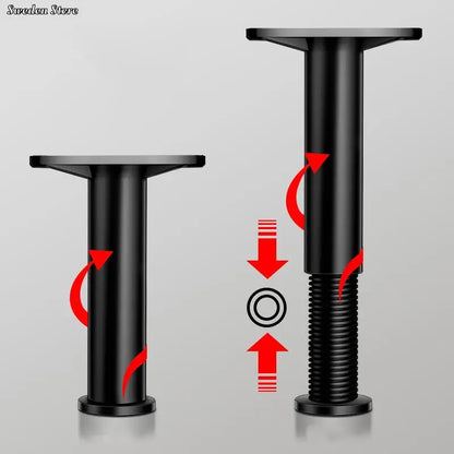 Telescopic Adjustable Bed Beam Support Foot Reinforced Plastic Furniture Leg Sofa Leg Bed Bottom Load Bearing Bracket 1X