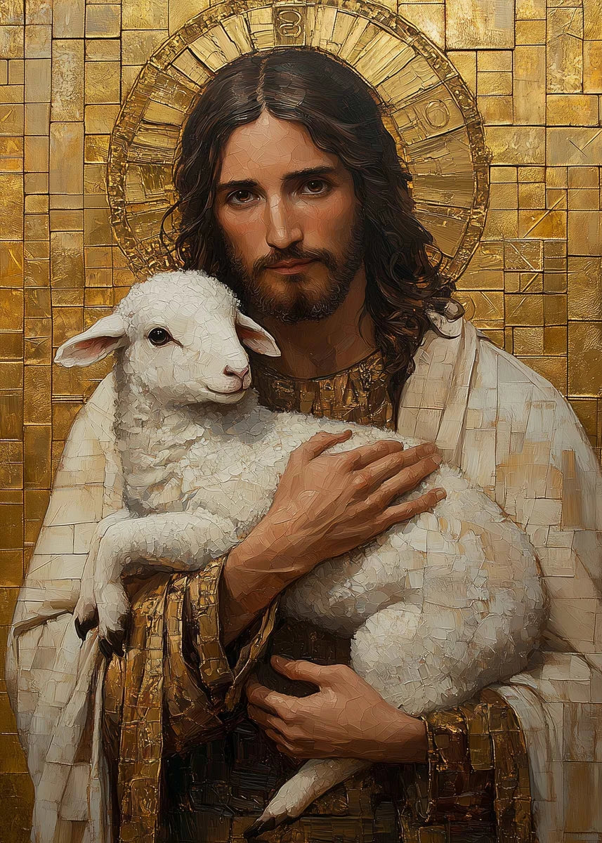 Retro Religion Jesus Walking On Water Lost Lamb Classic Posters Prints Canvas Painting Wall Art Picture Living Room Home Decor