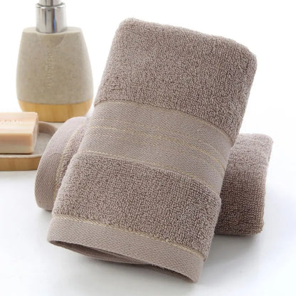 1/2/4 Pcs Cotton Class A Thickened Absorbent Jacquard Polyester-cotton Skin-friendly Face Towel Pure Cotton Towel Adult Towel