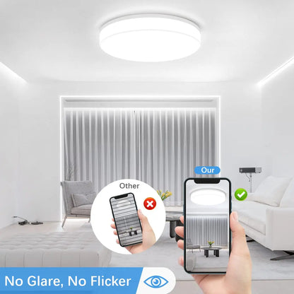 IRALAN ultra-thin round LED ceiling light bedroom corridor toilet lighting neutral white cool white warm white 48W 36W 24W 18W
