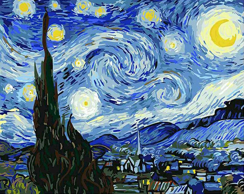GATYZTORY Van Gogh Oil Painting By Numbers Scenery Paint By Numbers On Canvas Landscape Frameless Home Decor
