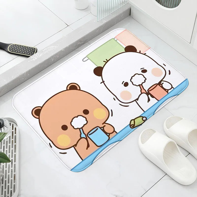1Pc Bubu and Dudu Cute Cartoon Welcome Mat Entrance Doormat Balcony Bathroom Floor Mats Non-slip Rug Bedroom Carpet Home Decor