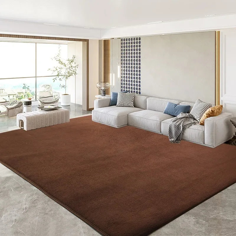 VIKAMA Modern Minimalist Living Room Rug Soft High-Resilience Bedroom Mat Children's Room Soundproof Carpet Home Decor