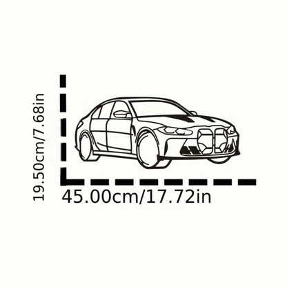 HelloYoung Metal Racing Car Wall Art Durable Sports Decor for Kids Room