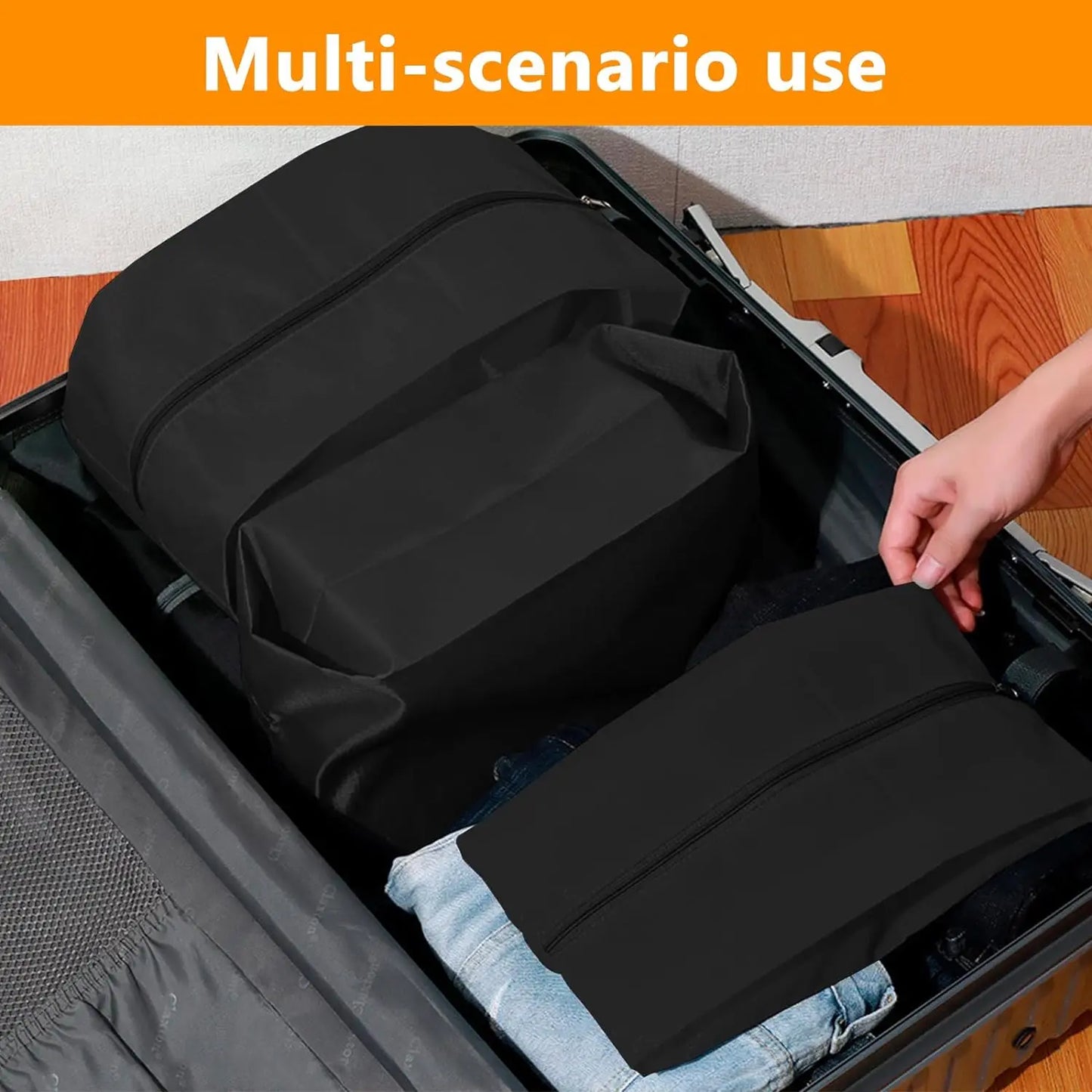 3PCS Shoe Storage Bags Dust-proof Shoe Cover Travel Portable Bag Household Moisture-proof and Mildew-proof Shoe Storage Bag