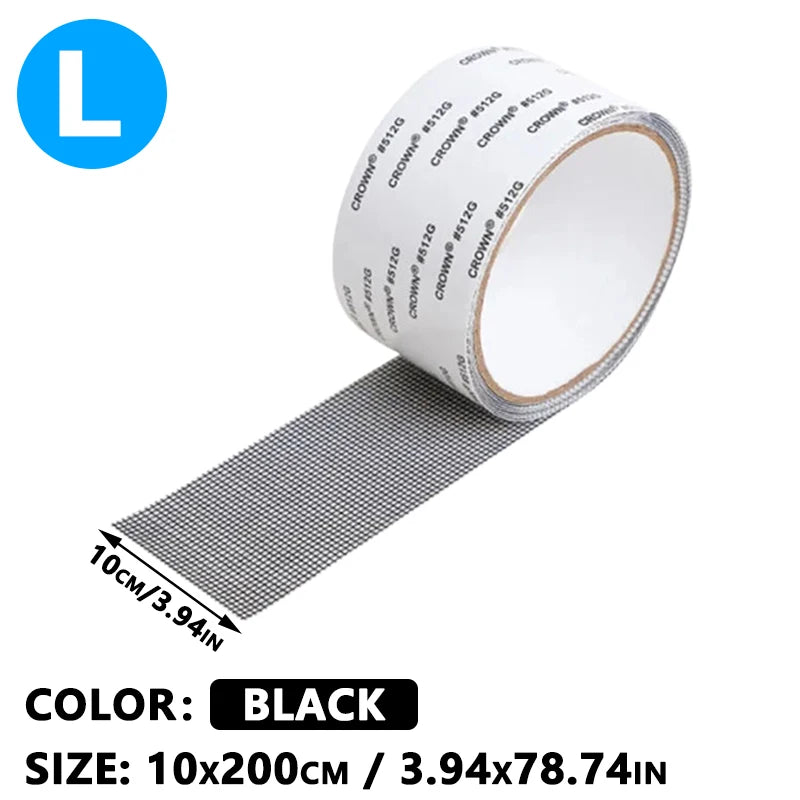 Window Mosquito Net Repair Tape Self Adhesive Window Screen Repair Patch Strong Anti-Insect Fly Mesh Broken Holes Repair