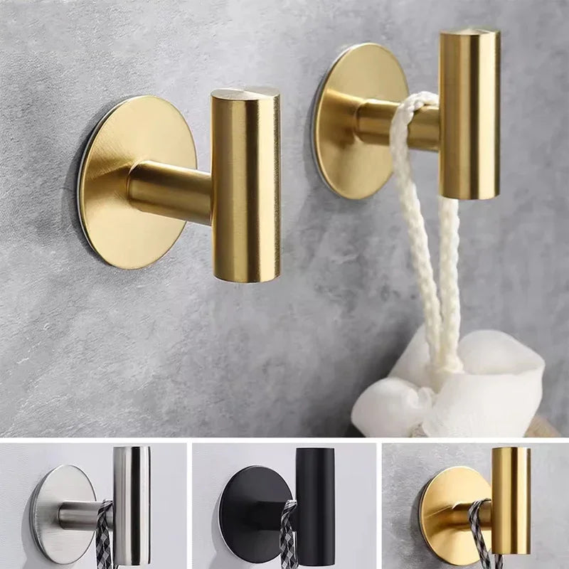 Stainless Steel Hook for Hanging，Coat Towel Hooks for Bathrooms Wall Mount，Heavy-Duty，Bedroom，Kitchen