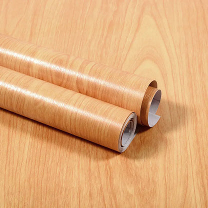Vinyl Self-adhesive Waterproof Wood Wallpapers Wall Stickers for Wall in Rolls Furniture Renovation Film Bedroom Home Decor PVC