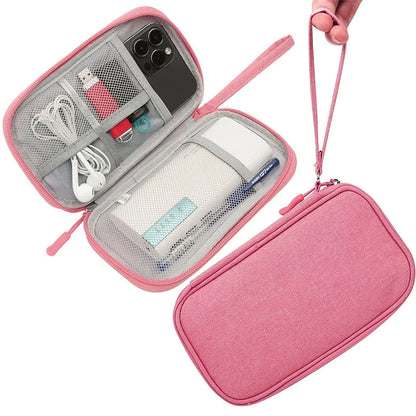 NEW Travel Organizer Bag USB-Cable Storage Organizers Pouch Carry Case Portable Waterproof Double Layers Storage Bags Cable Cord