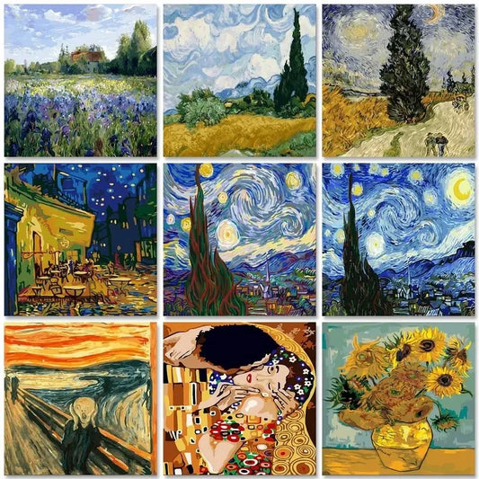 GATYZTORY Van Gogh Oil Painting By Numbers Scenery Paint By Numbers On Canvas Landscape Frameless Home Decor