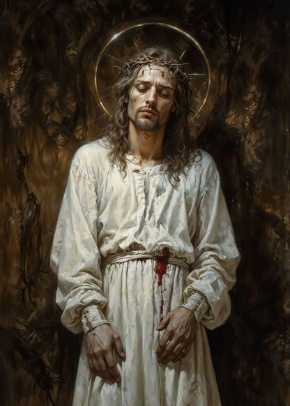 Retro Religion Jesus Walking On Water Lost Lamb Classic Posters Prints Canvas Painting Wall Art Picture Living Room Home Decor
