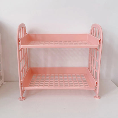 High Appearance Horizontal Desktop Storage Shelf Simple Multi-storey Dormitory Storage Shelf Computer Office Available