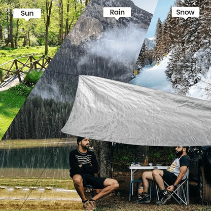 Thickened Sunshade Tarpaulin Truck Outdoor Sunscreen Tarpaulin Waterproof Double Silver Thickened Sunshade Cloth Rainproof Cloth