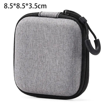 1Pcs Mini EVA Storage Bag Pouch Carrying Bag Zipper Earphone Case For Airpod Earphone/Phone/Charging Cable Digital Accessories