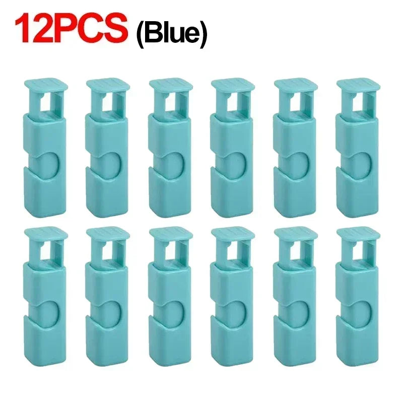 12/1Pcs Food Sealing Clips Bread Storage Bag Clips For Snack Wrap Bags Spring Clamp Reusable Kitchen Organization Sealing Clamp