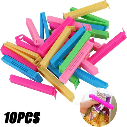 5/10/20PCS Kitchen Storage Food Snack Seal Sealing Bag Clips Sealer Clamp Plastic Tool Kitchen Accessories Food Bag Clips