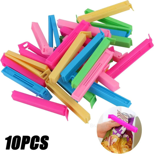 5/10/20PCS Kitchen Storage Food Snack Seal Sealing Bag Clips Sealer Clamp Plastic Tool Kitchen Accessories Food Bag Clips