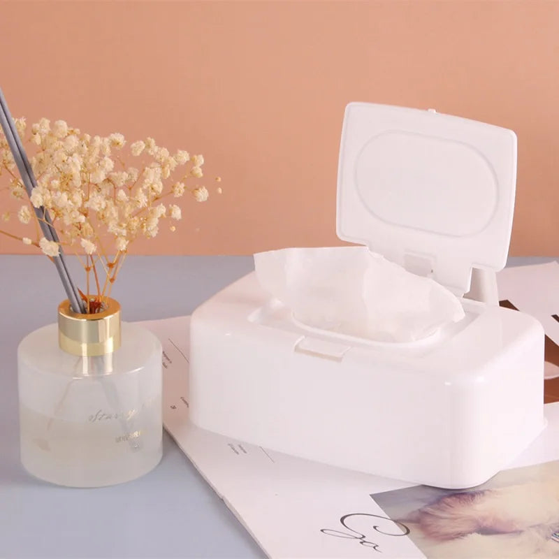 Wet Tissue Box Wipes Dispenser Portable Wipes Napkin Storage Box Holder Container